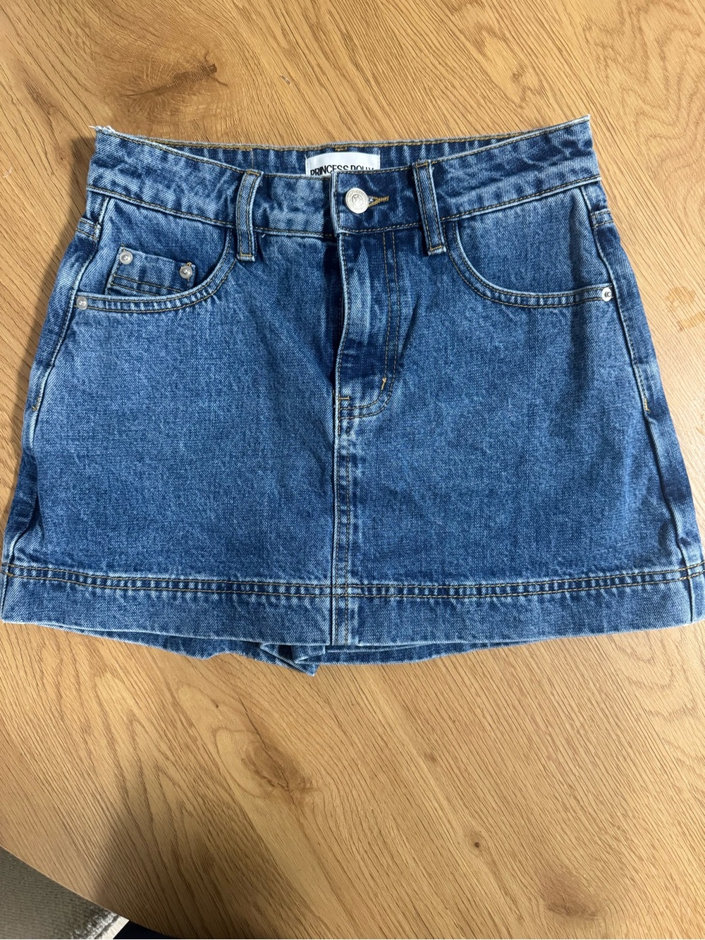 Princess Polly Classic Blue Denim Mini Skirt